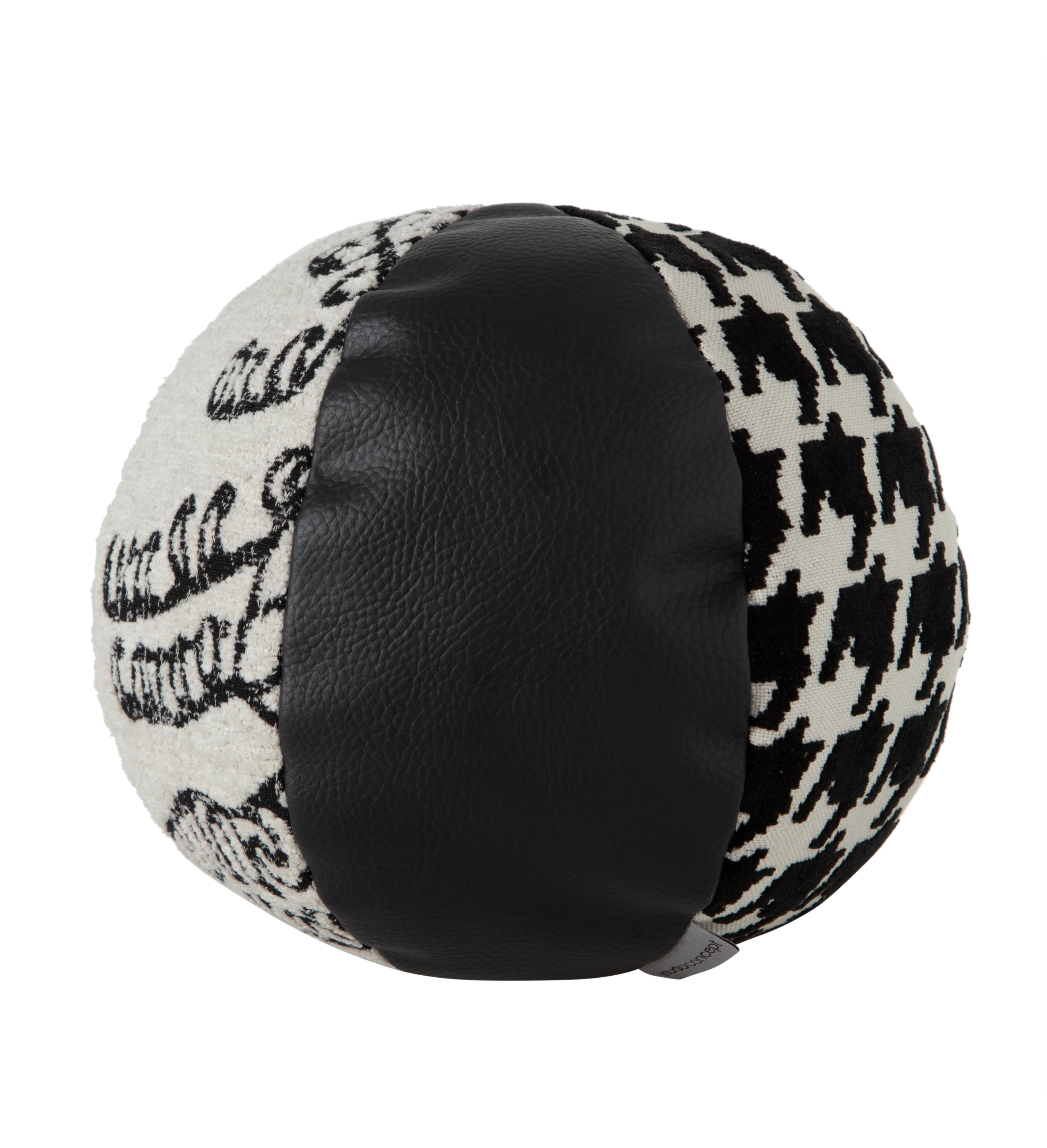 PAM YUVARLAK KIRLENT SİYAH BEYAZ 38CM