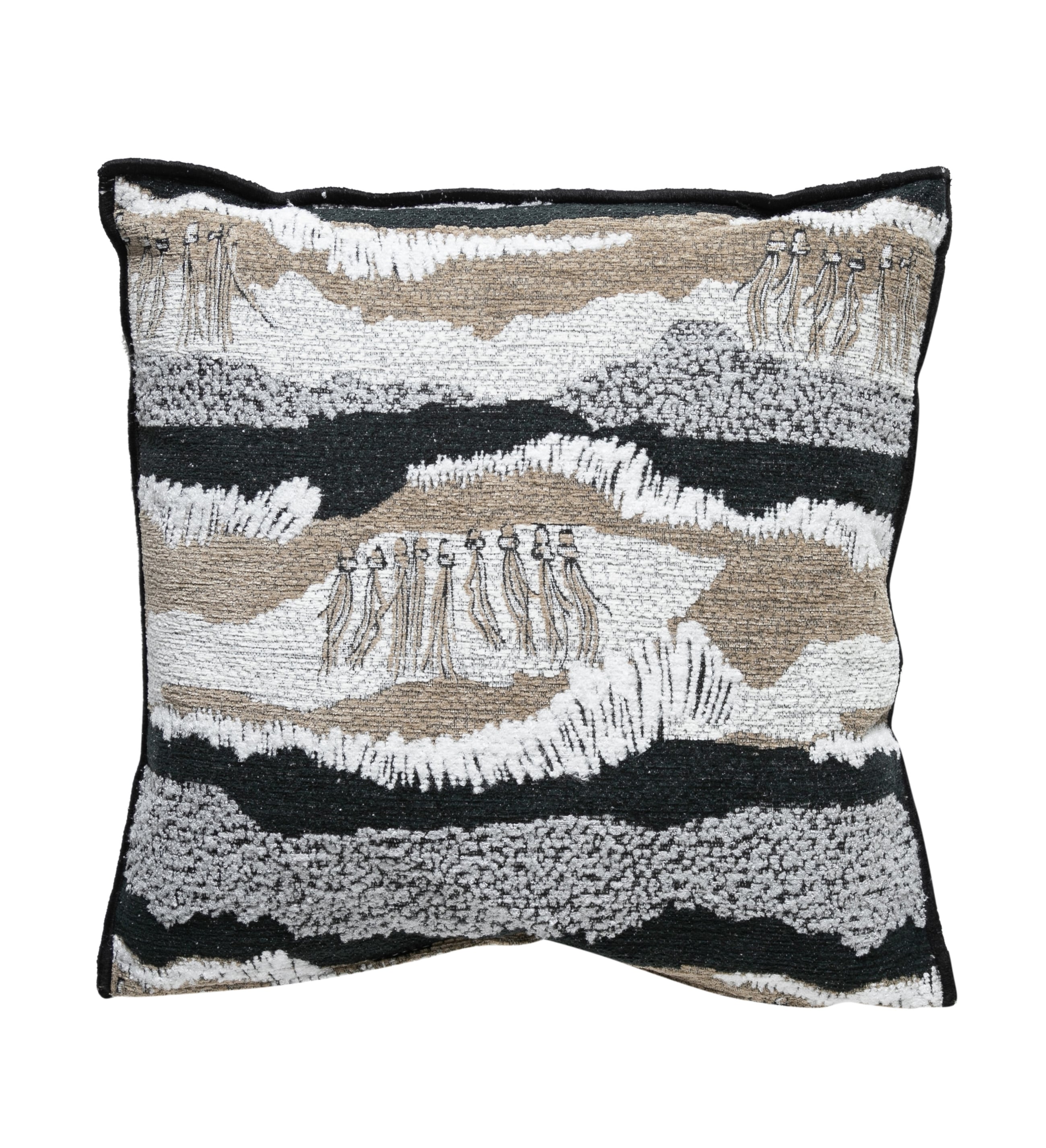 POLLIE KIRLENT VİZON SİYAH 45X45