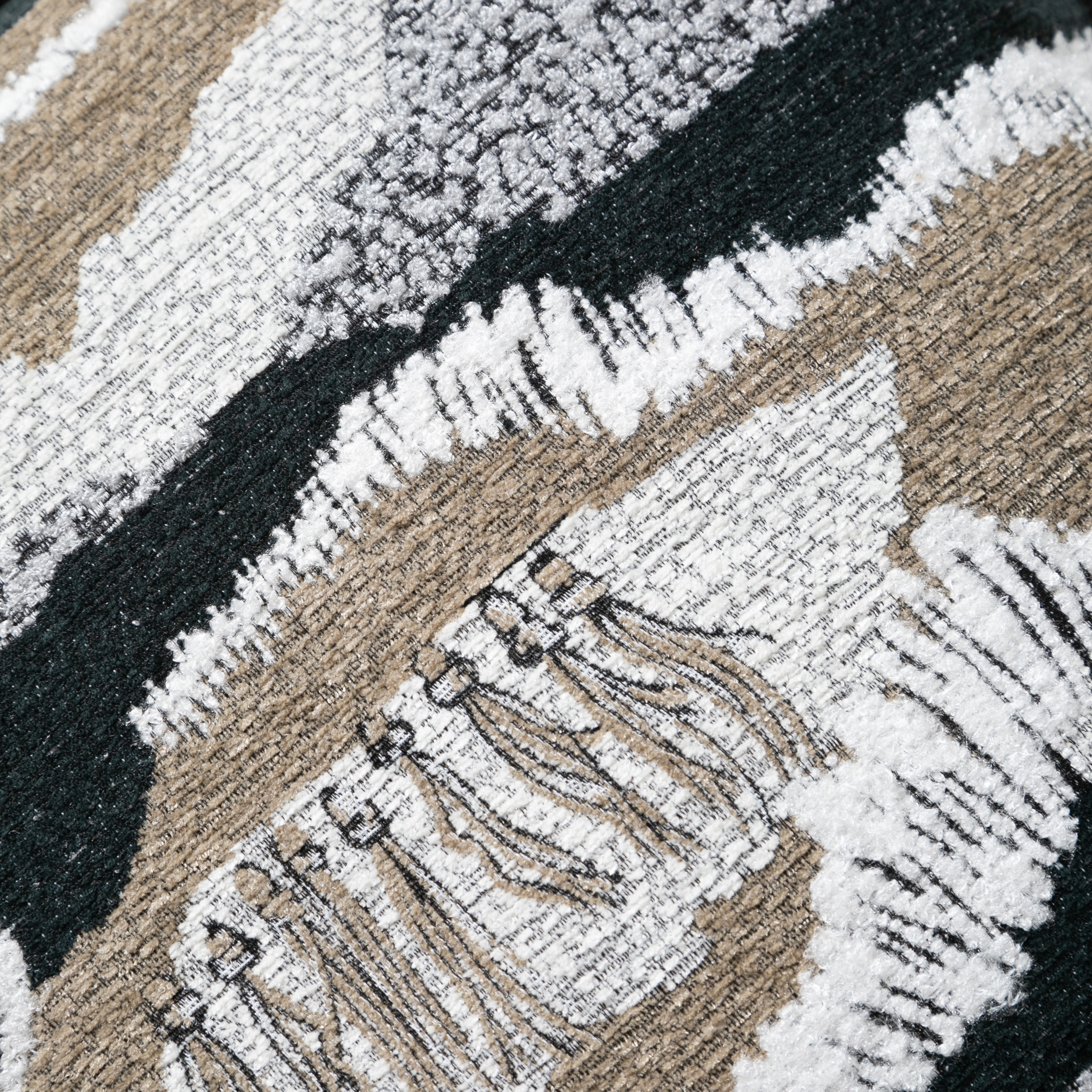 POLLIE KIRLENT VİZON SİYAH 45X45