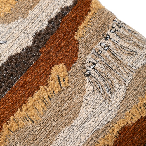  POLLIE KIRLENT TURUNCU KAHVE 45X45