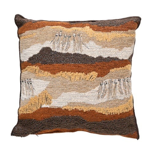  POLLIE KIRLENT TURUNCU KAHVE 45X45