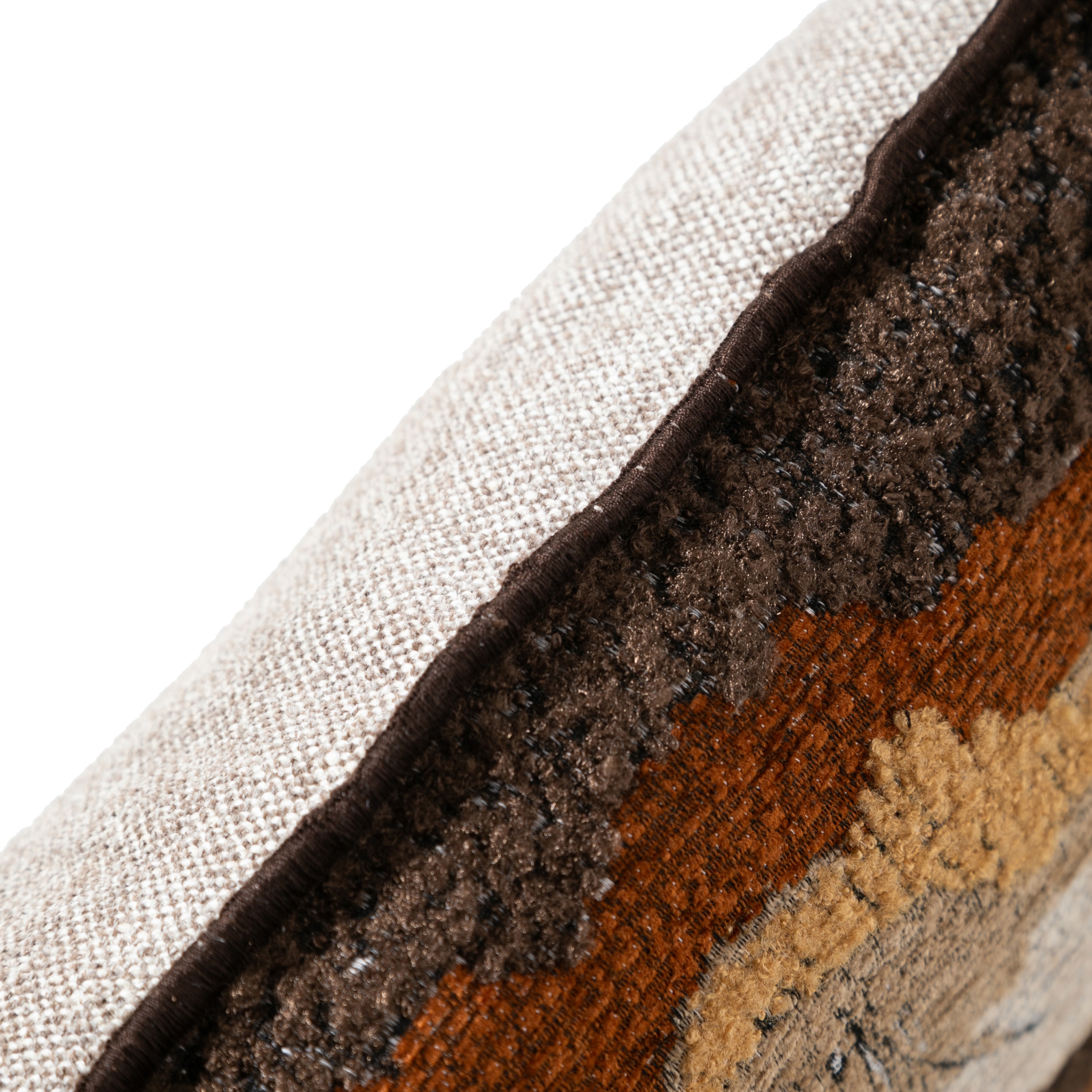 POLLIE KIRLENT TURUNCU KAHVE 45X45