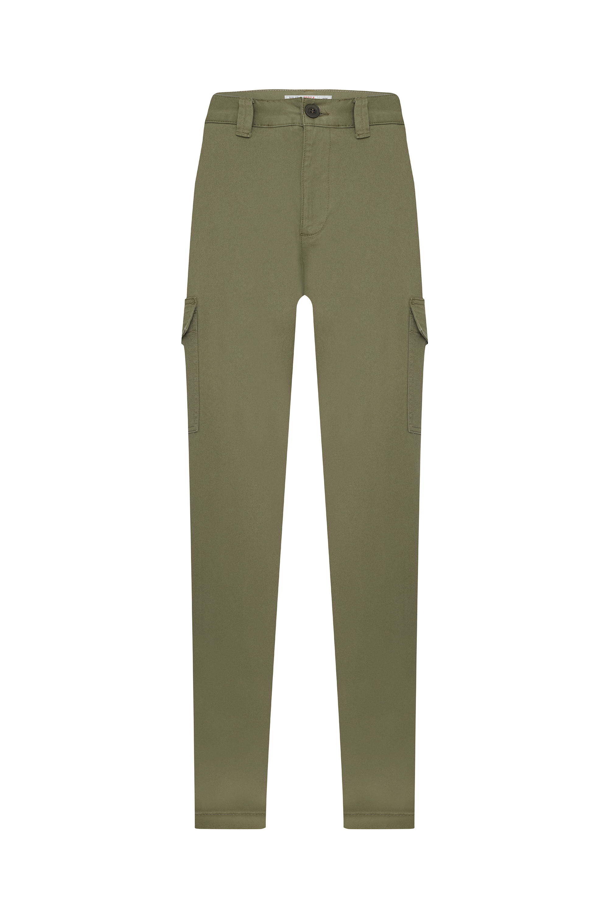 Erkek Haki Tapered Fit Cepli Pantolon