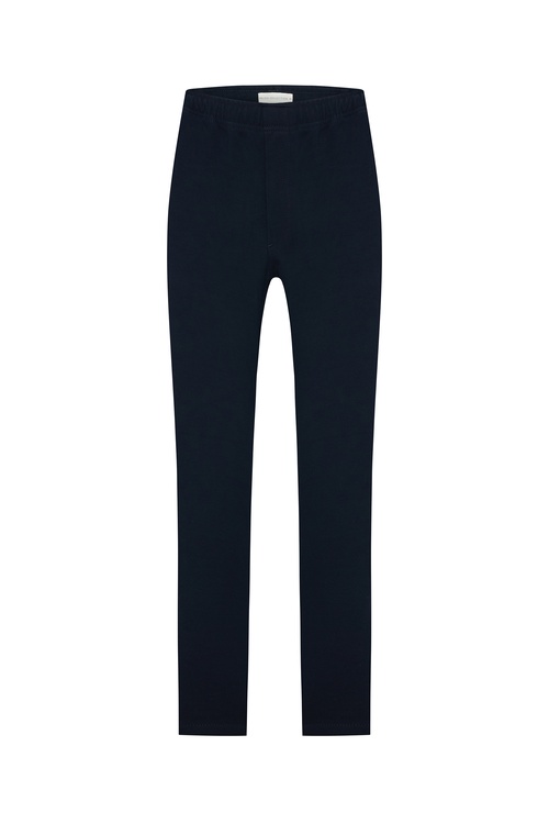  Erkek Lacivert Straight Fit Beli Lastikli Pantolon
