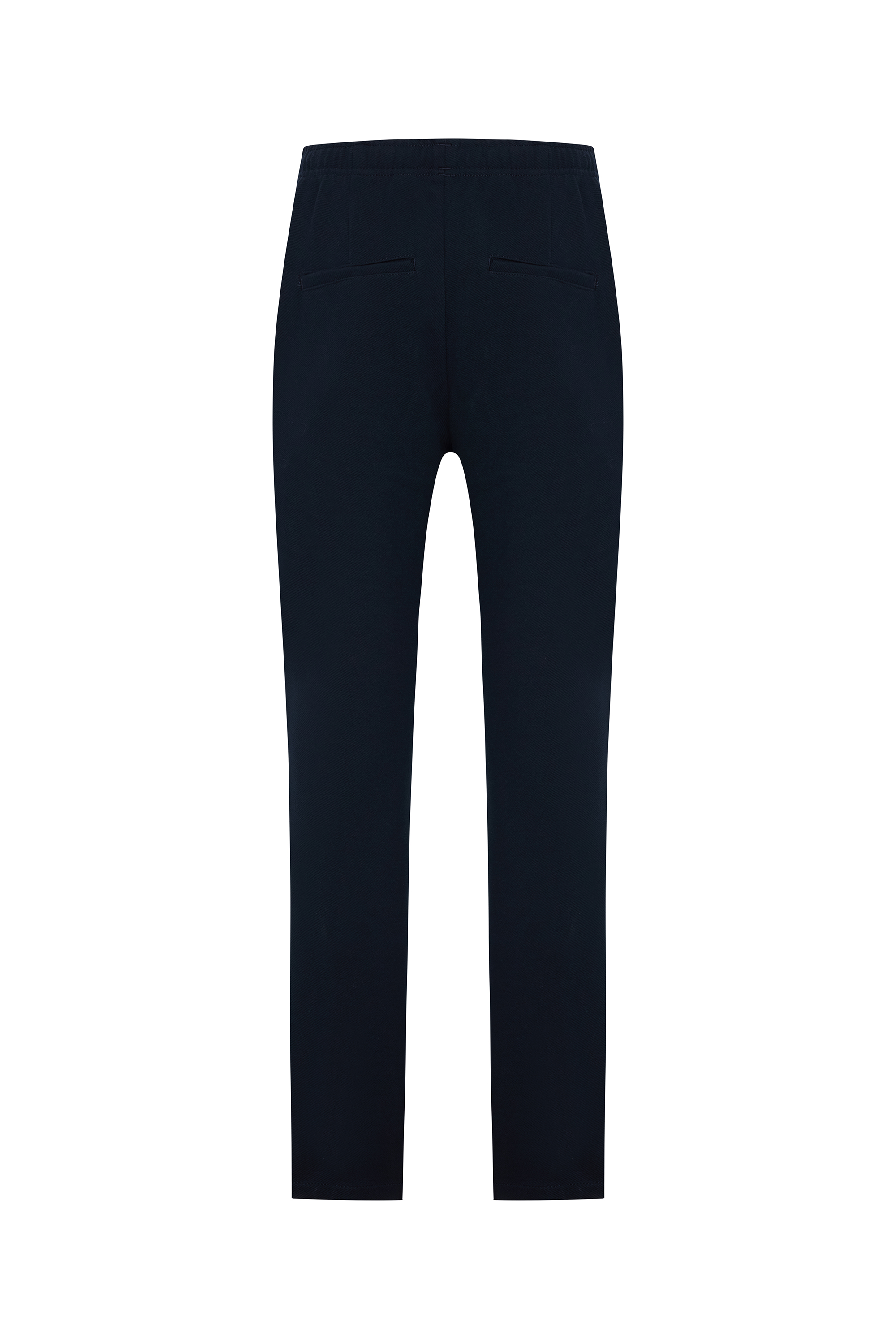 Erkek Lacivert Straight Fit Beli Lastikli Pantolon