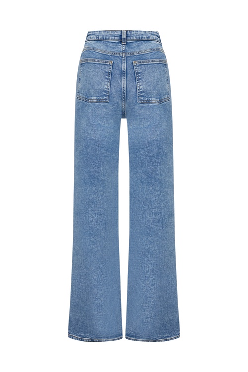  WIDE LEG ESKİTMELİ JEAN PANTOLON