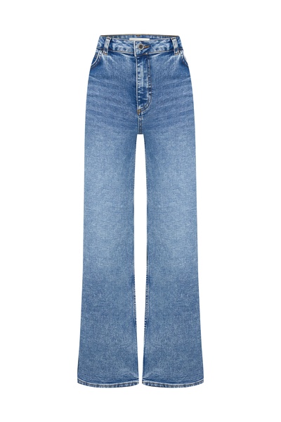 Mudo Wide Leg Eskitmeli Jean Pantolon