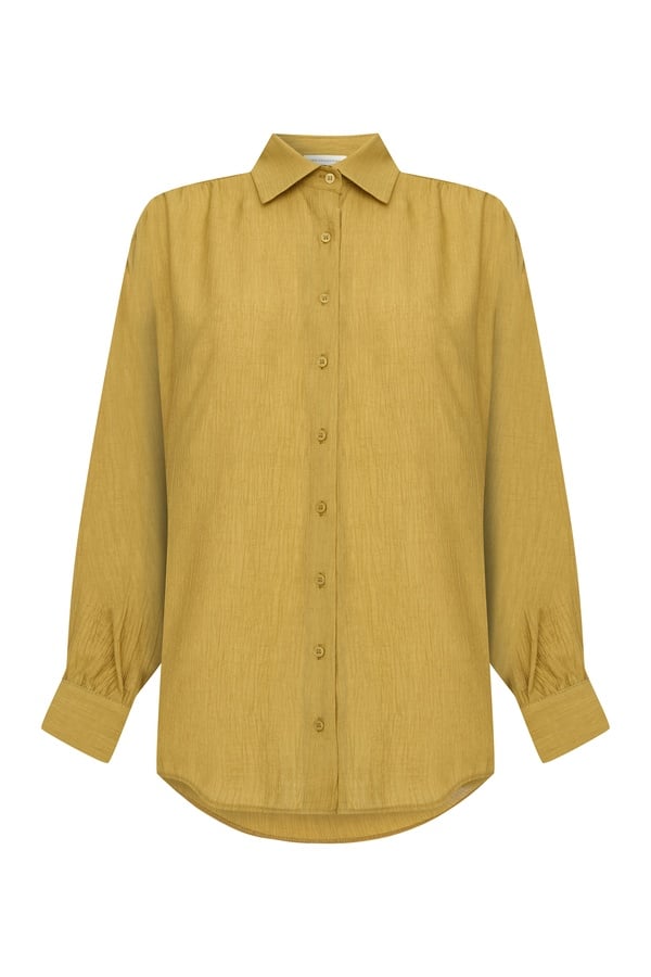 OVERSIZE DOKULU CASUAL GÖMLEK