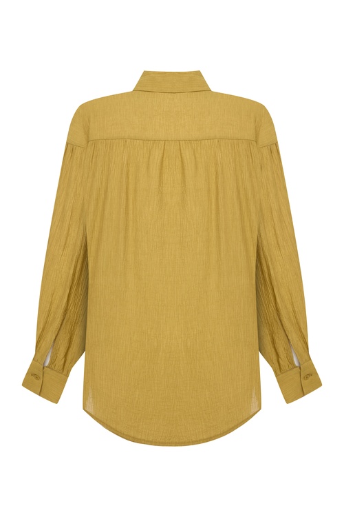  OVERSIZE DOKULU CASUAL GÖMLEK