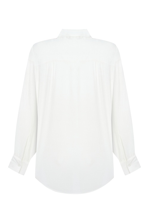  OVERSIZE DOKULU CASUAL GÖMLEK