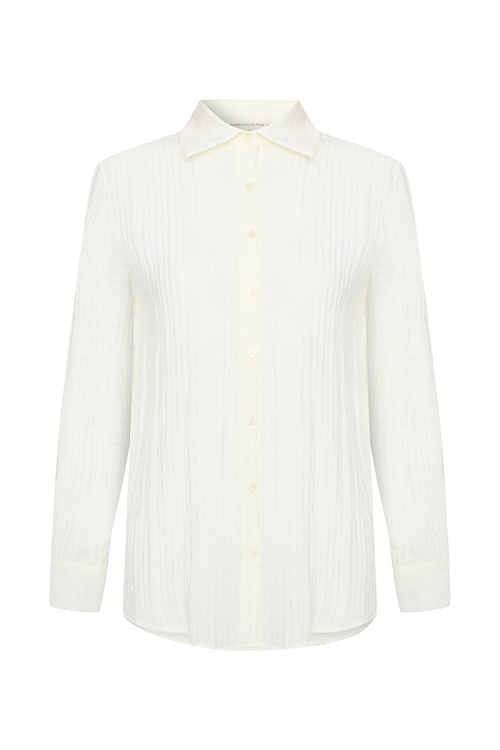  REGULAR FIT PİLİLİ GÖMLEK