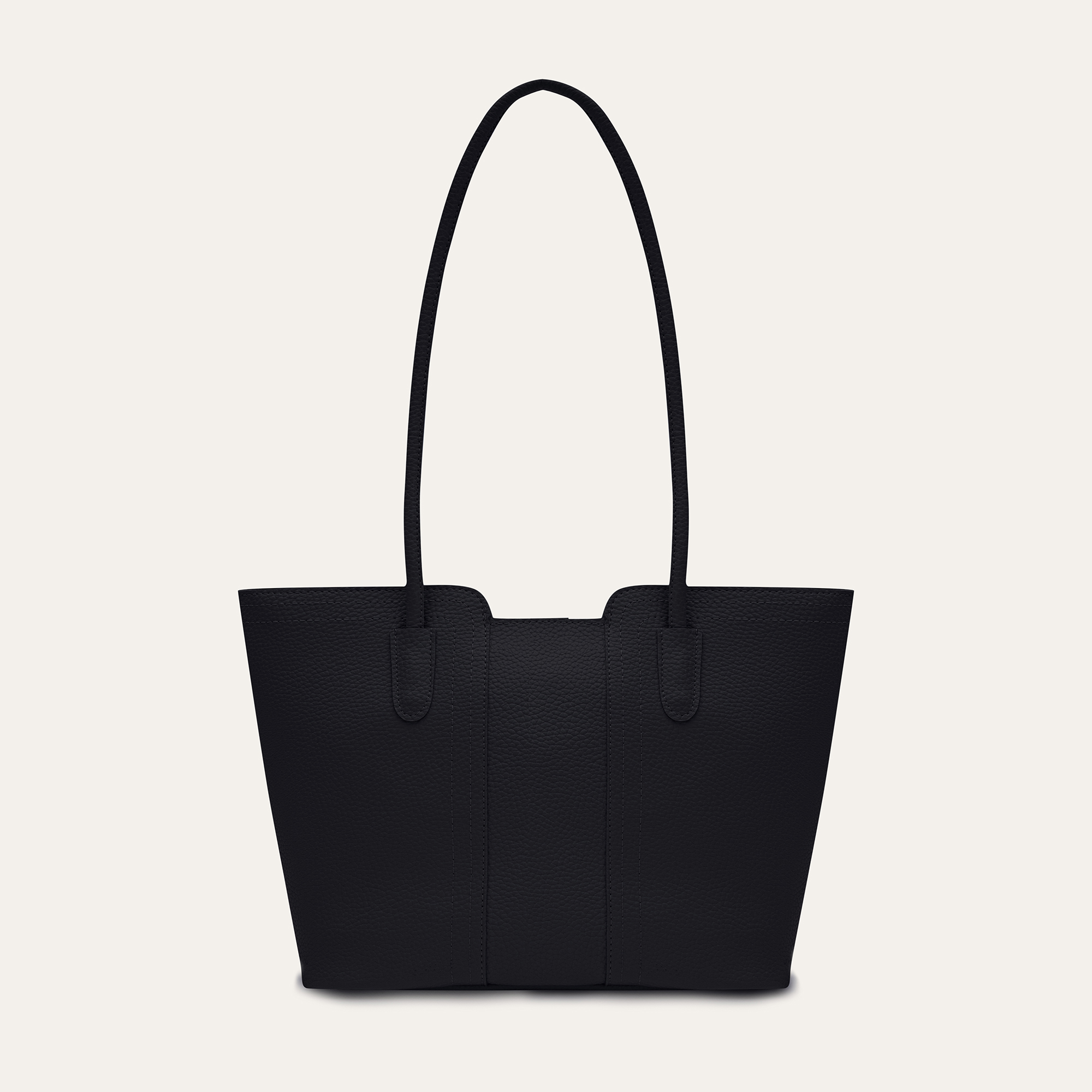 DİKİŞ DETAYLI DERİ GÖRÜNÜMLÜ EL ÇANTASI