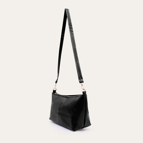  KIRIŞIK DERİ GÖRÜNÜMLÜ OMUZ ÇANTASI