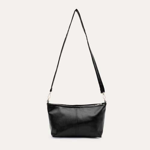  KIRIŞIK DERİ GÖRÜNÜMLÜ OMUZ ÇANTASI