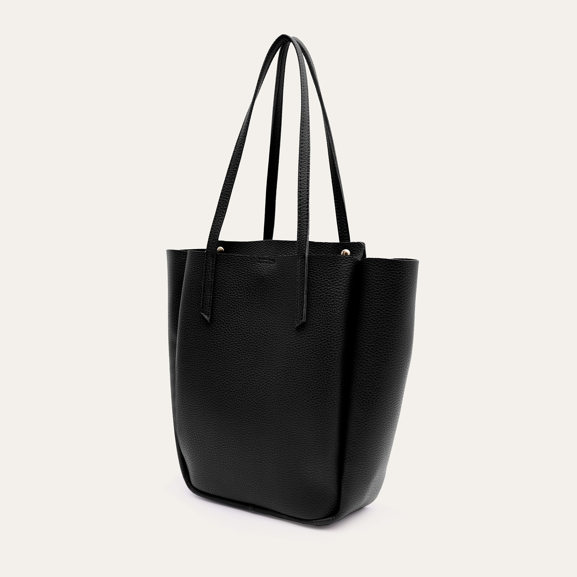 DERİ GÖRÜNÜMLÜ SHOPPER EL ÇANTASI