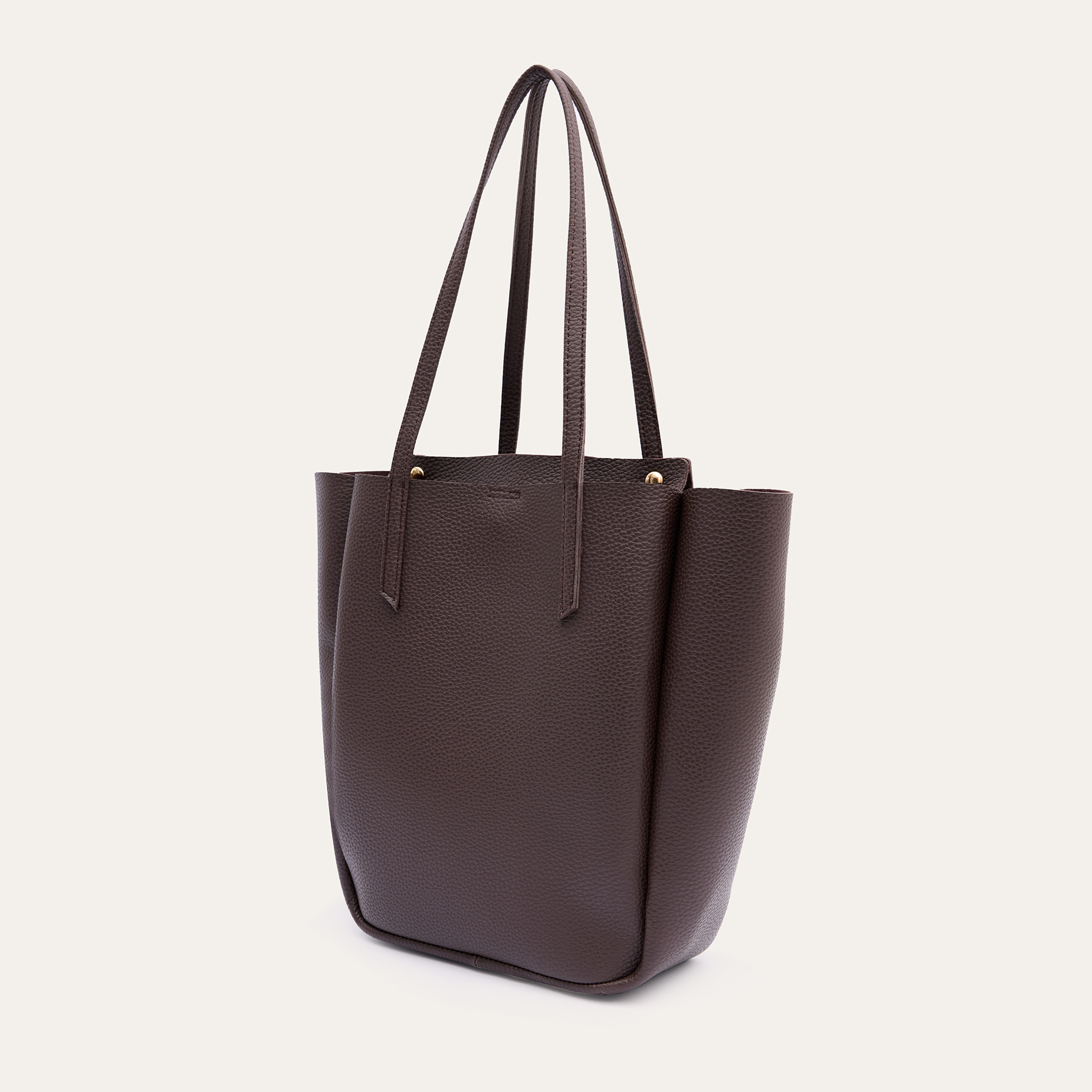 DERİ GÖRÜNÜMLÜ SHOPPER EL ÇANTASI