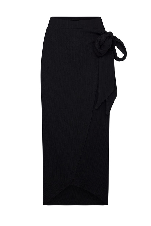  KRUVAZE BAĞLAMALI FİTİLLİ MİDİ ETEK