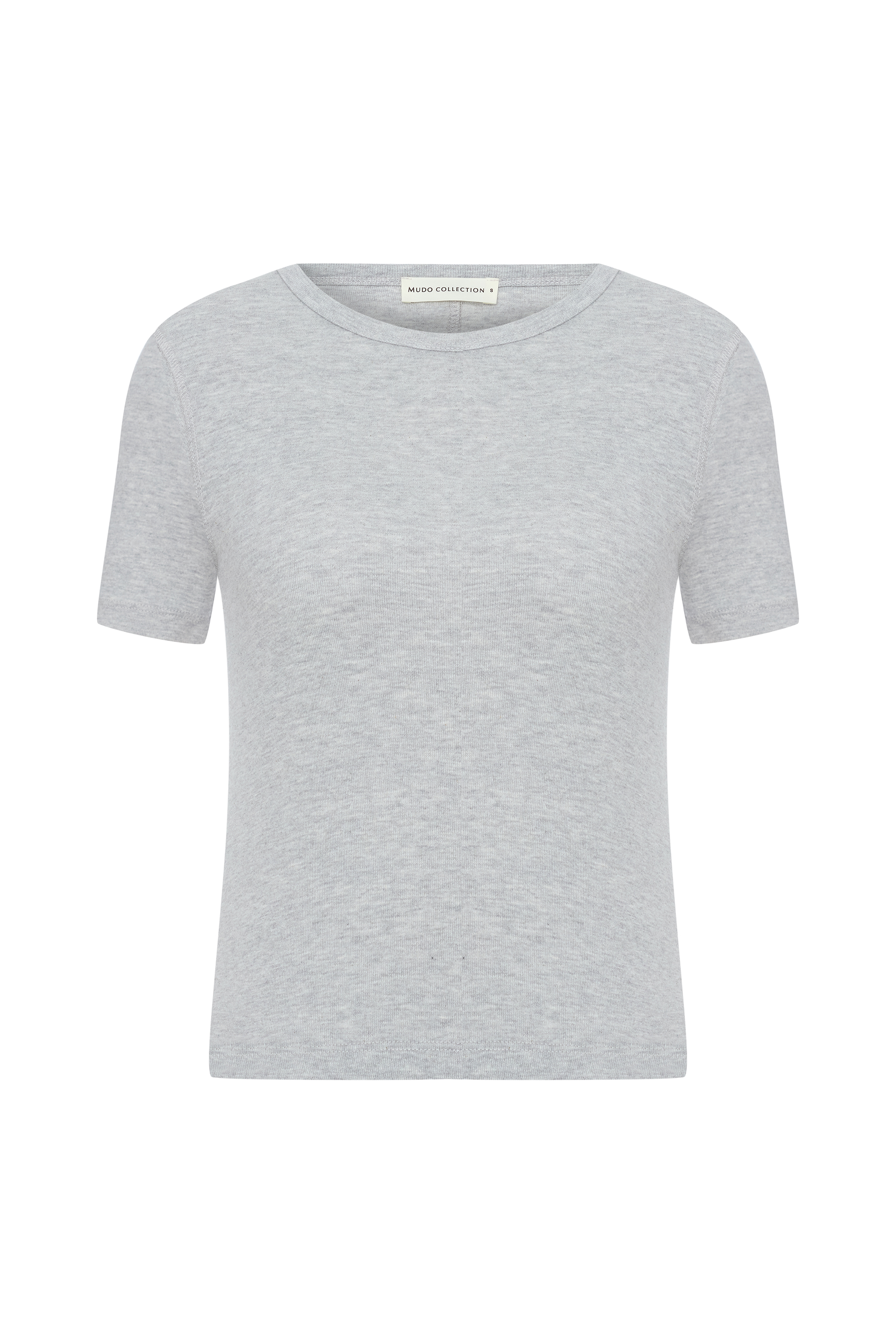 BİSİKLET YAKA FITTED KISA KOLLU T-SHIRT