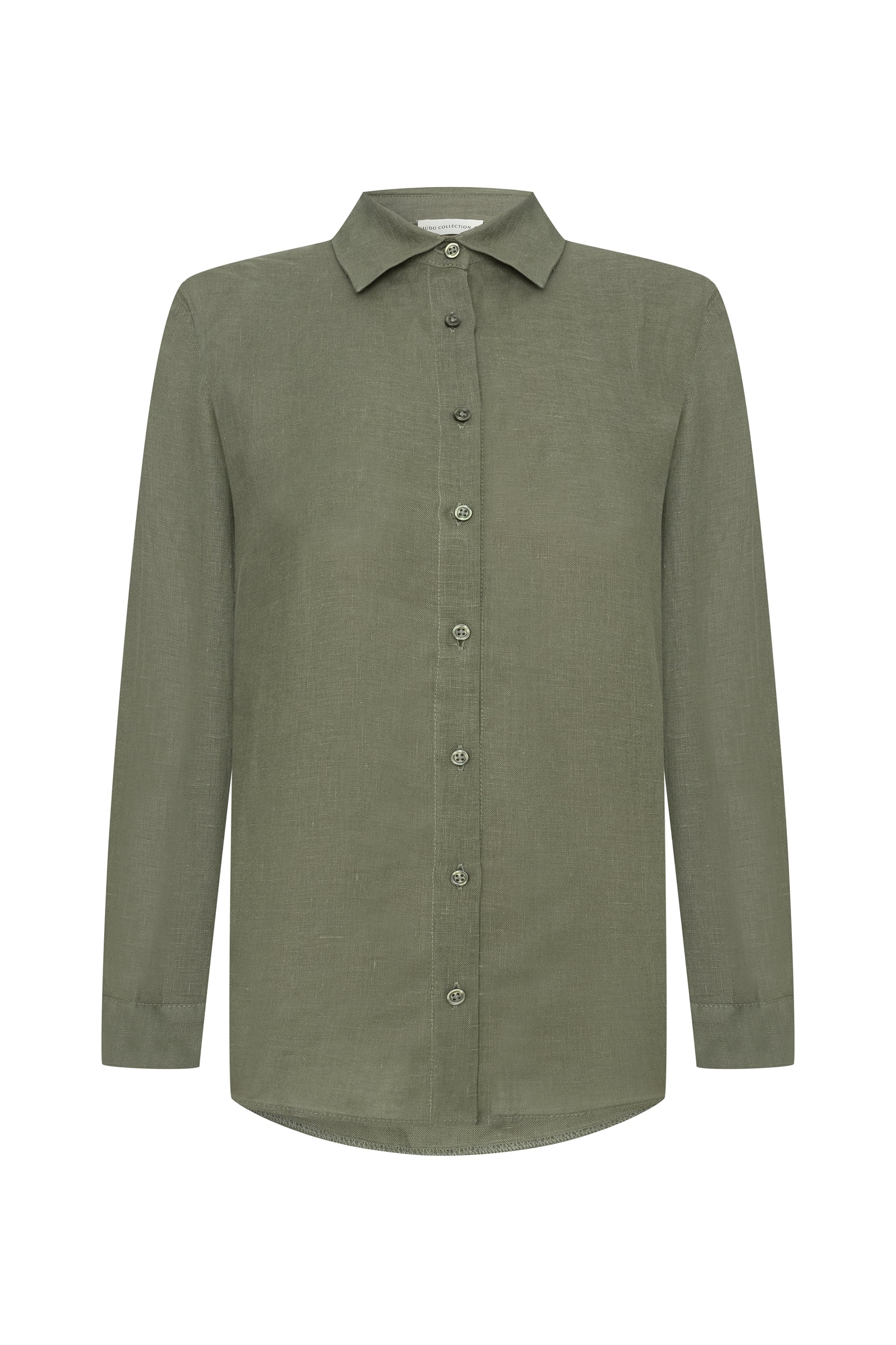 REGULAR FIT UZUN KOLLU KETEN GÖMLEK