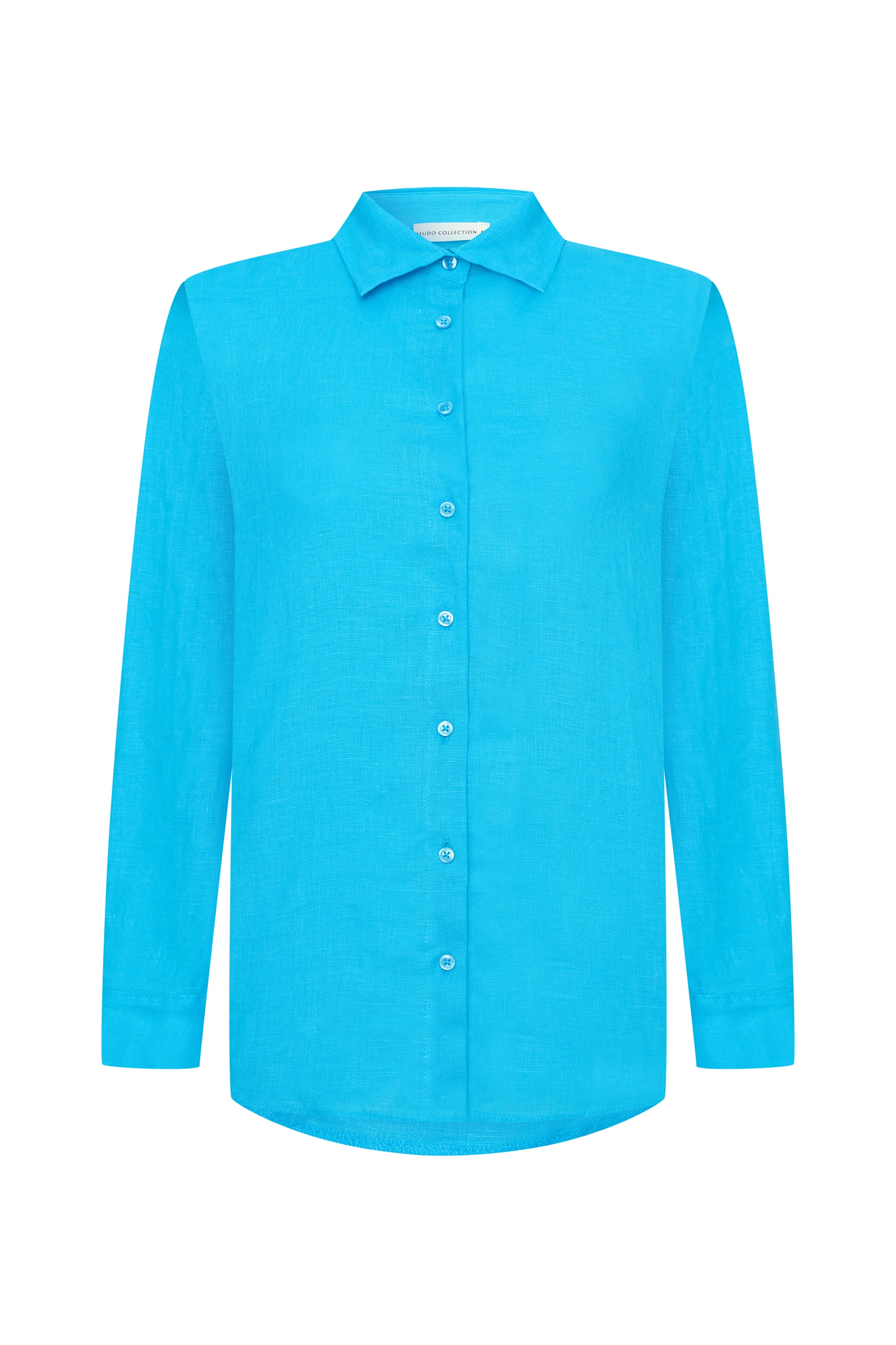 REGULAR FIT UZUN KOLLU KETEN GÖMLEK