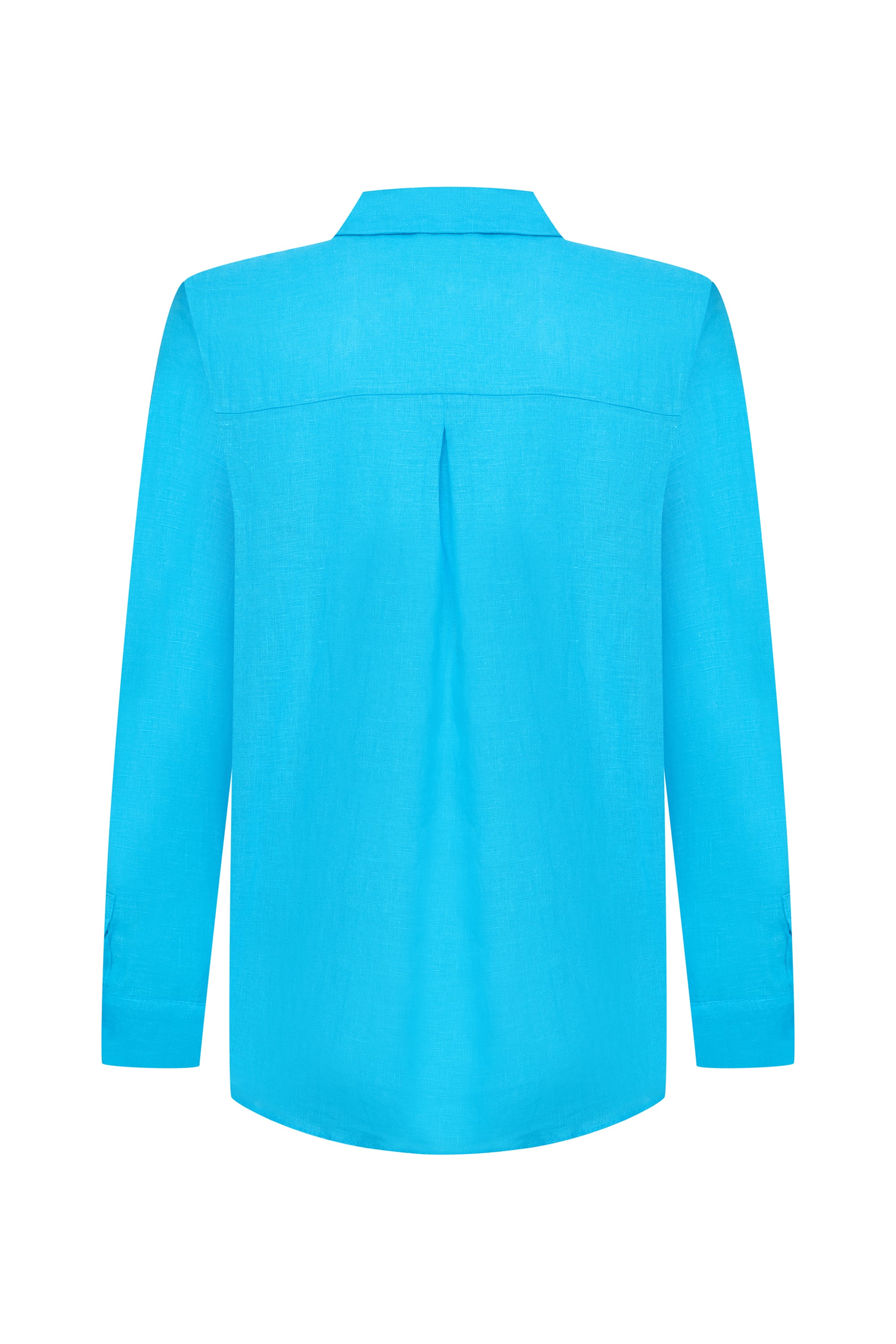 REGULAR FIT UZUN KOLLU KETEN GÖMLEK