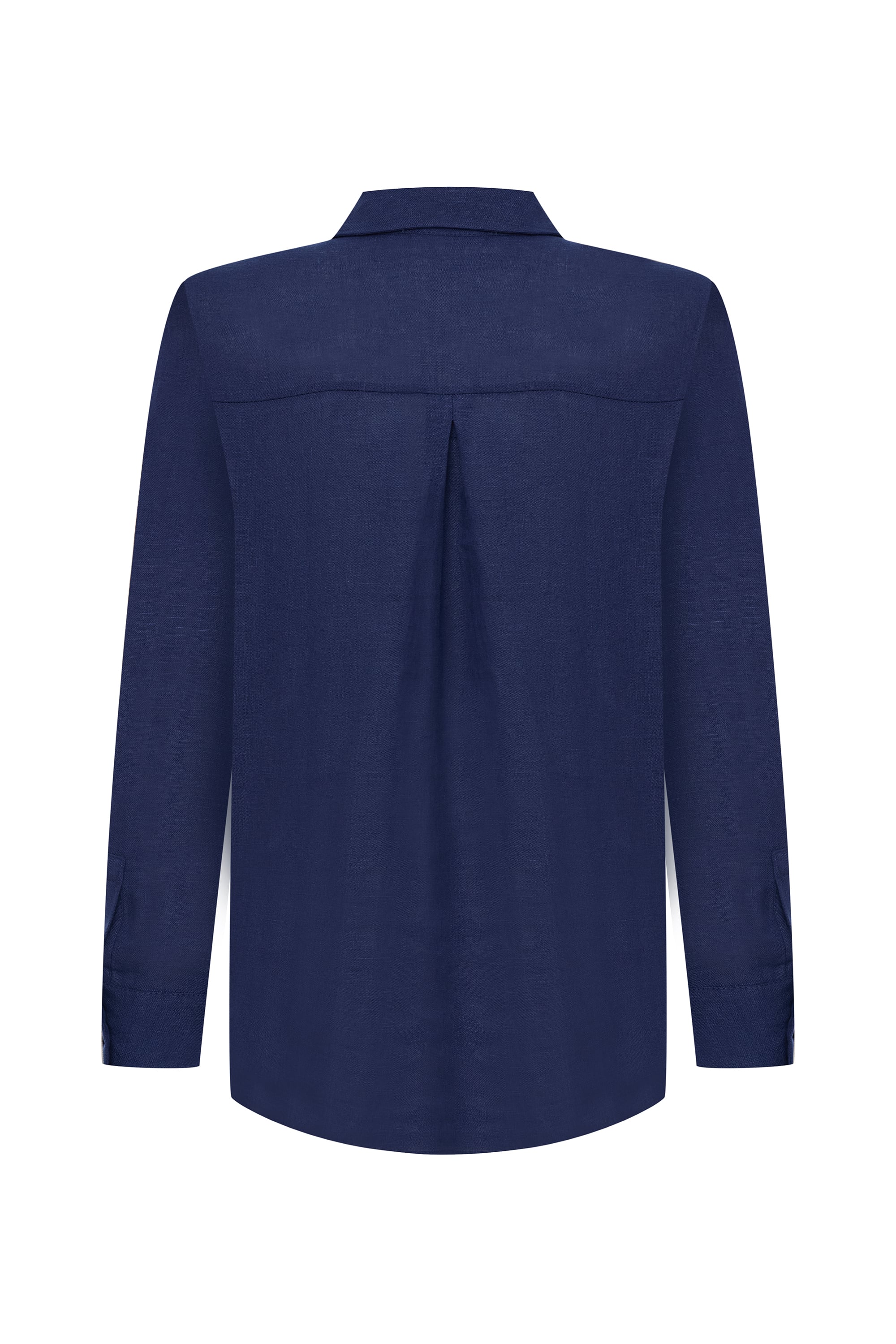 REGULAR FIT UZUN KOLLU KETEN GÖMLEK