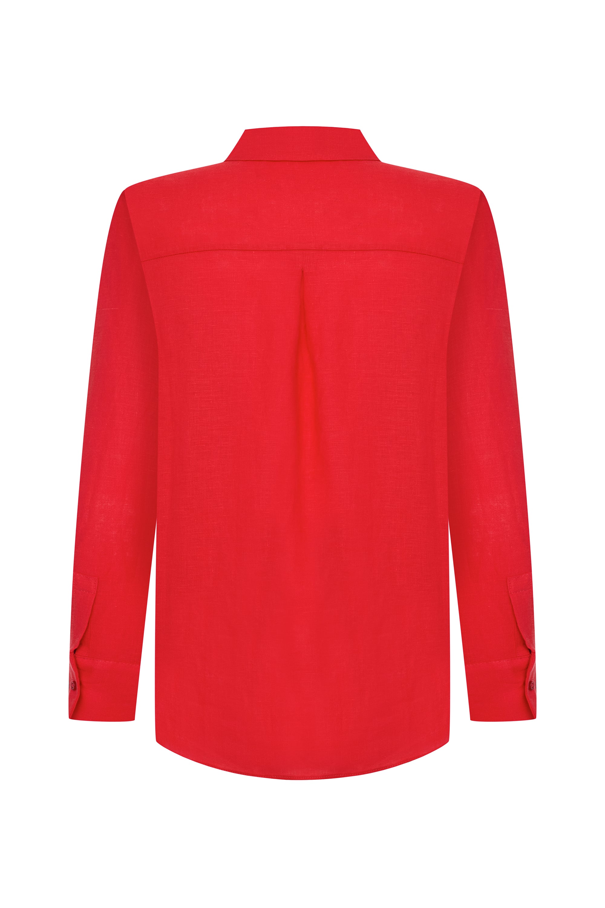 REGULAR FIT UZUN KOLLU KETEN GÖMLEK