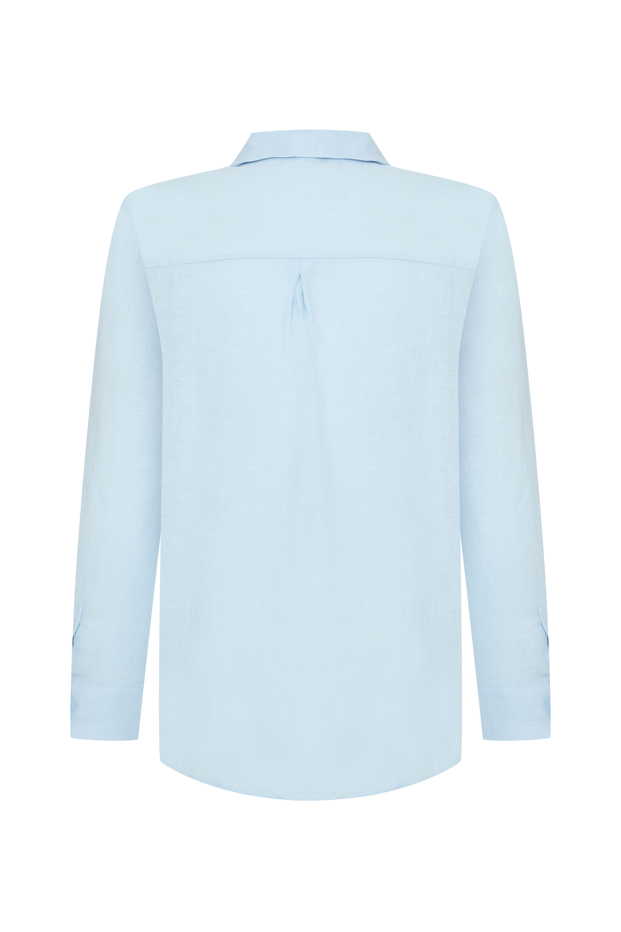 REGULAR FIT UZUN KOLLU KETEN GÖMLEK