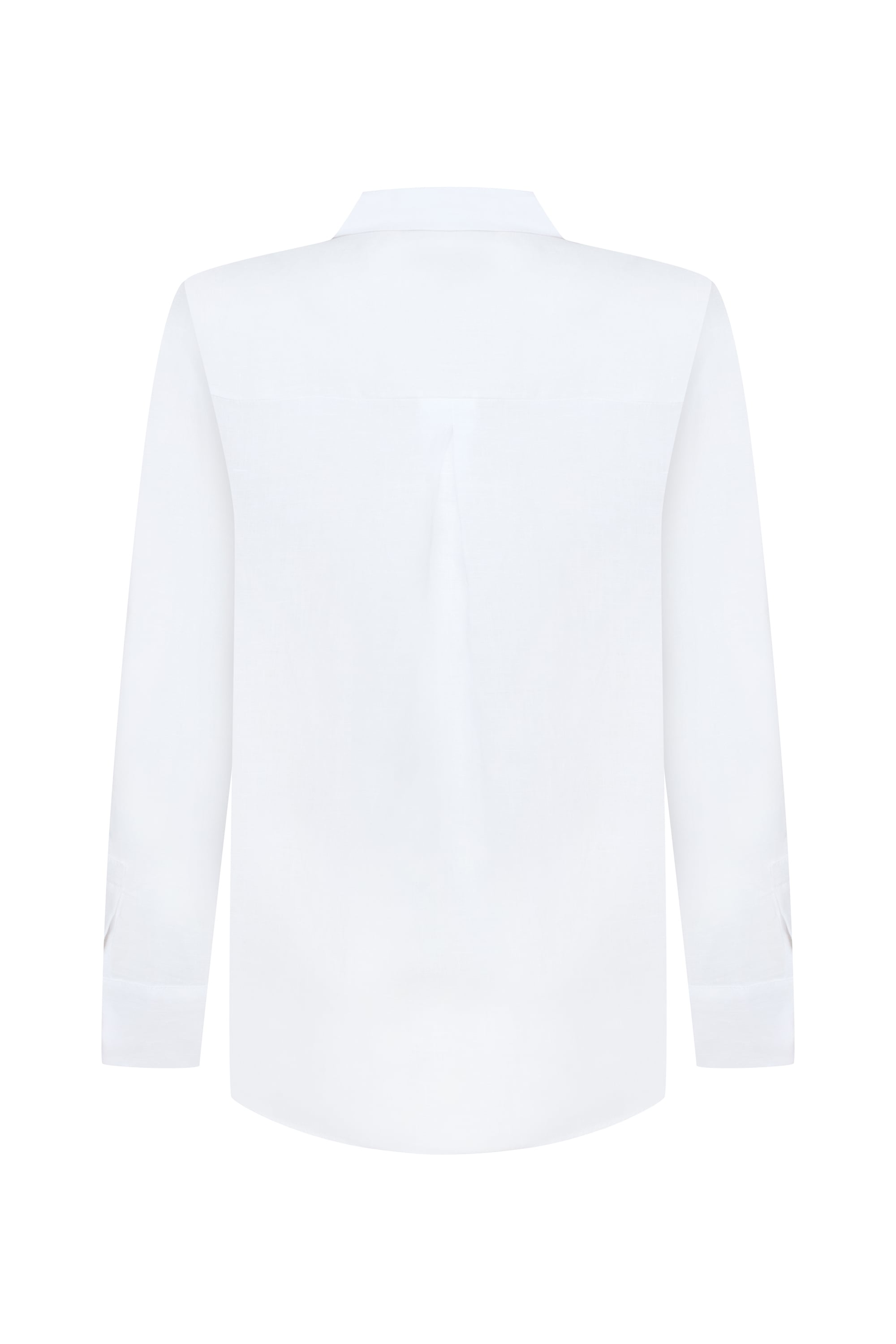 REGULAR FIT UZUN KOLLU KETEN GÖMLEK