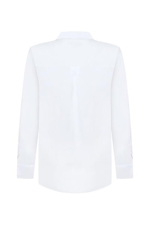  REGULAR FIT UZUN KOLLU KETEN GÖMLEK