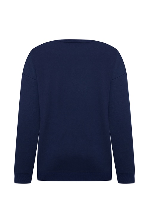  MARİN BASKILI BİSİKLET YAKA SWEATSHIRT