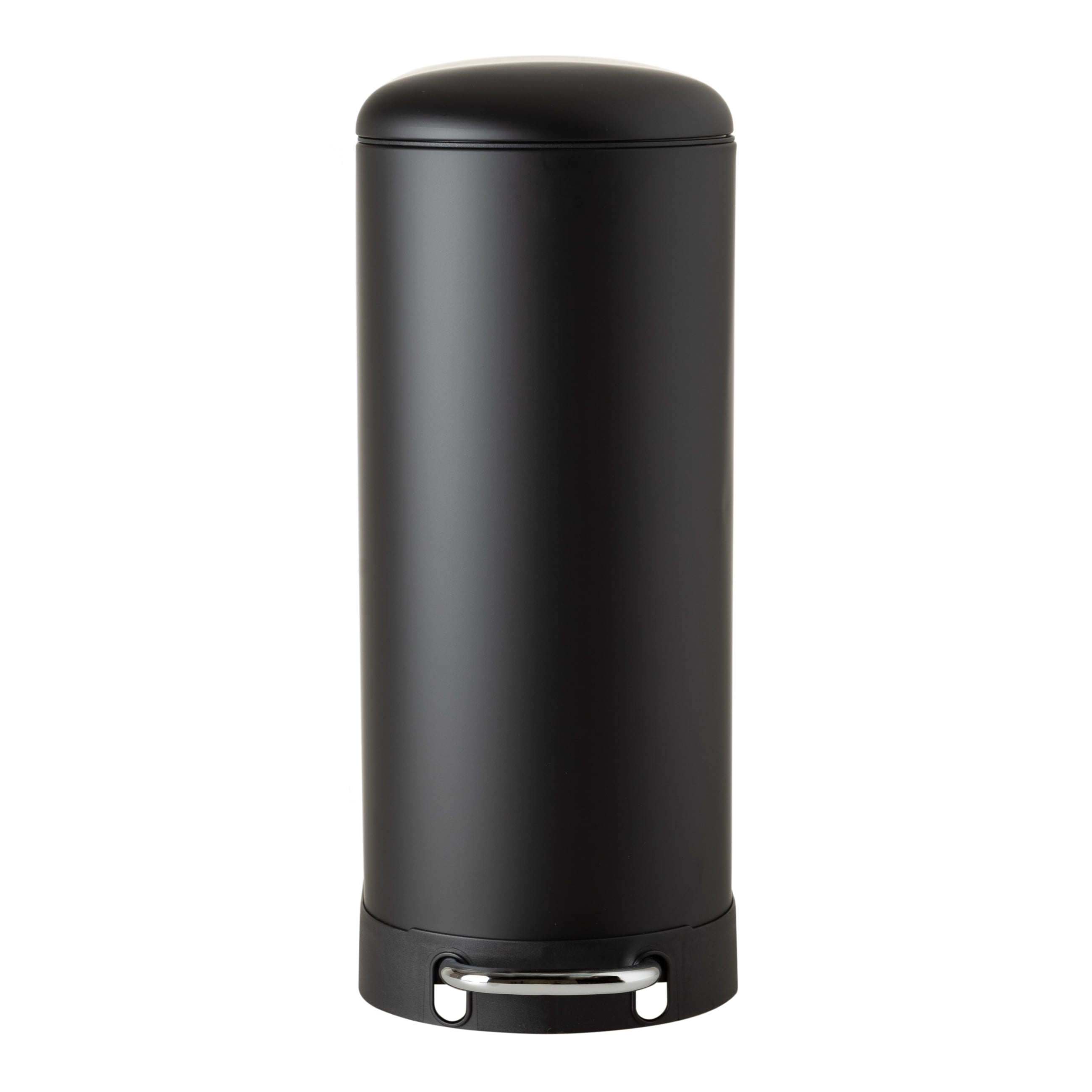 5FIVE BOHO İNCE PEDALLI ÇÖP KOVASI SİYAH 30 LT