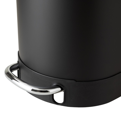  5FIVE BOHO İNCE PEDALLI ÇÖP KOVASI SİYAH 30 LT