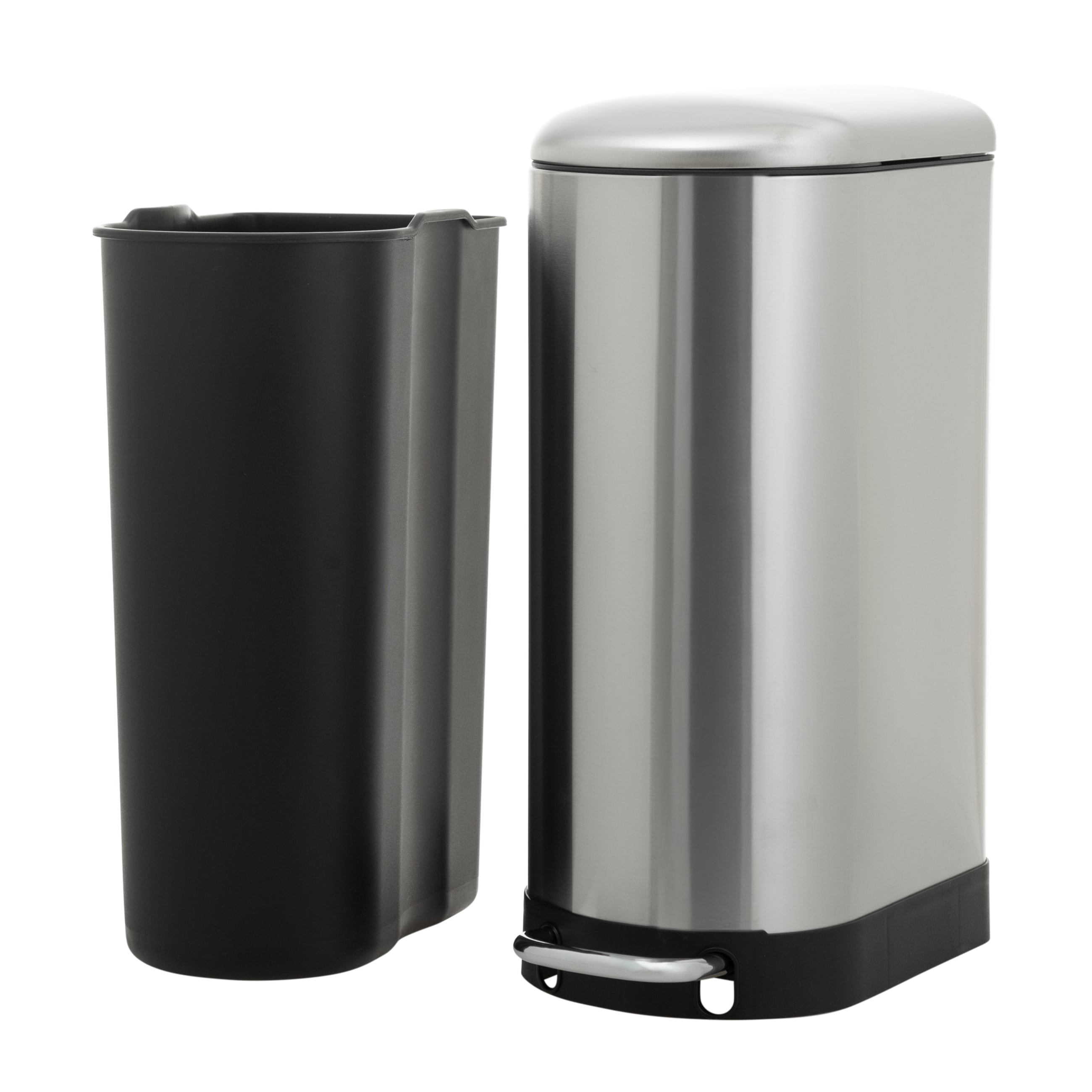 5FIVE BOHO İNCE PEDALLI ÇÖP KOVASI INOX 30 LT