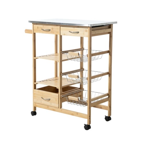  BOHO ÇELİK TEZGAHLI MUTFAK SERVİS ARABASI