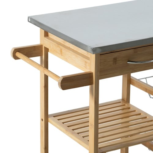  BOHO ÇELİK TEZGAHLI MUTFAK SERVİS ARABASI