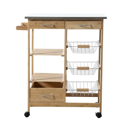  BOHO ÇELİK TEZGAHLI MUTFAK SERVİS ARABASI