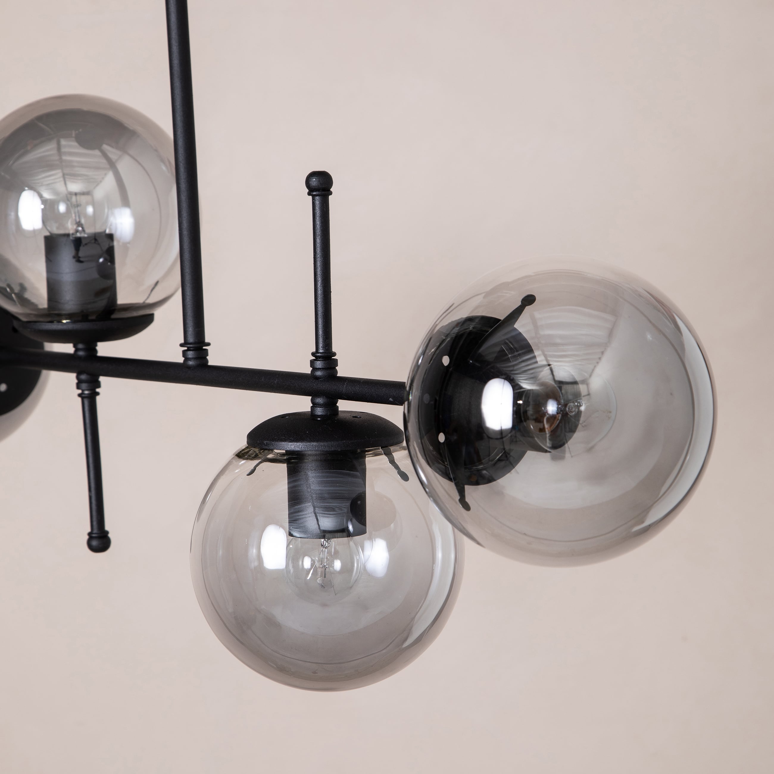 VALDEZ 4'LÜ TAVAN LAMBASI SİYAH