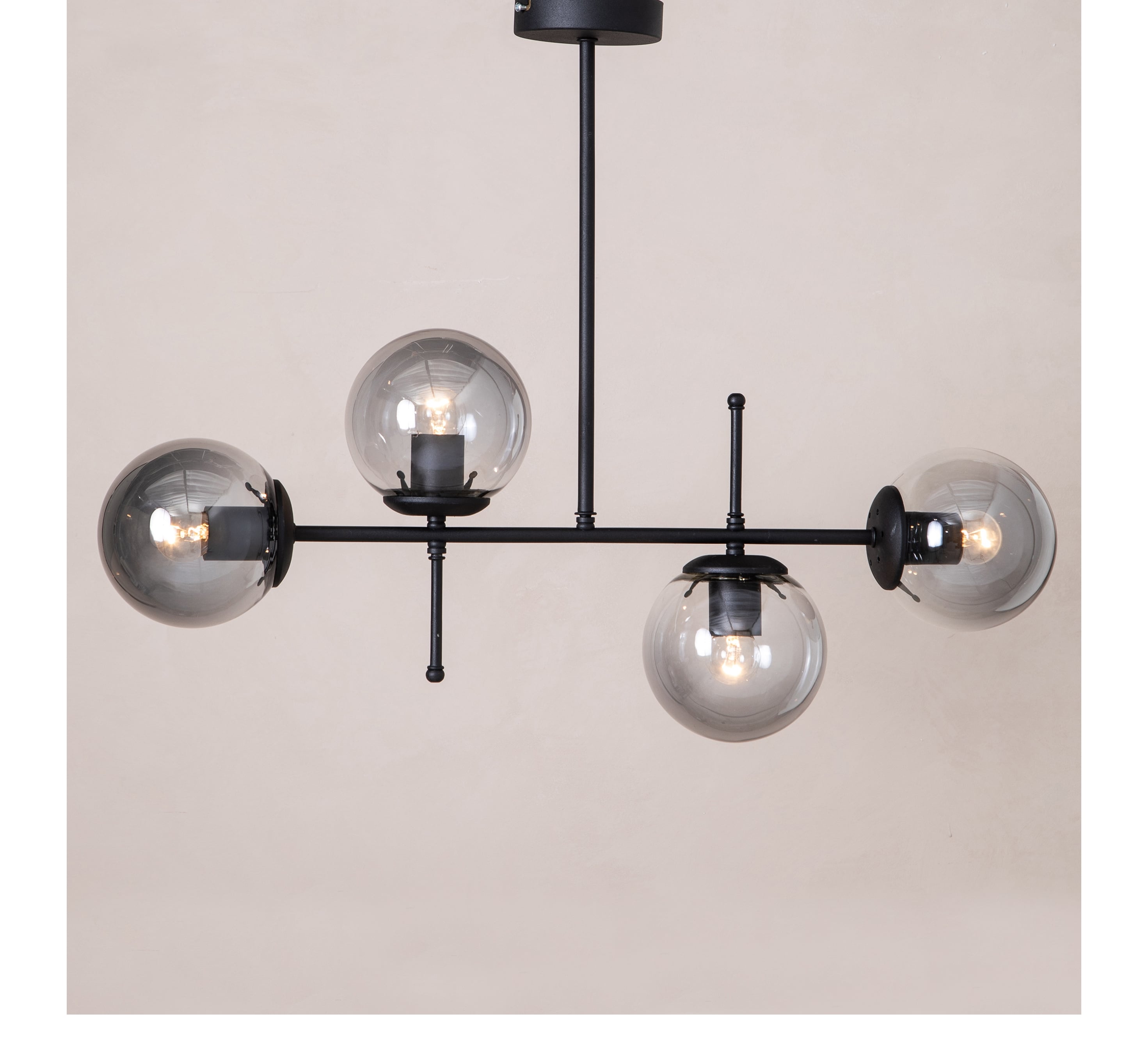 VALDEZ 4'LÜ TAVAN LAMBASI SİYAH