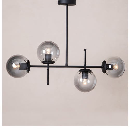 VALDEZ 4'LÜ TAVAN LAMBASI SİYAH