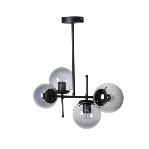  VALDEZ 4'LÜ TAVAN LAMBASI SİYAH