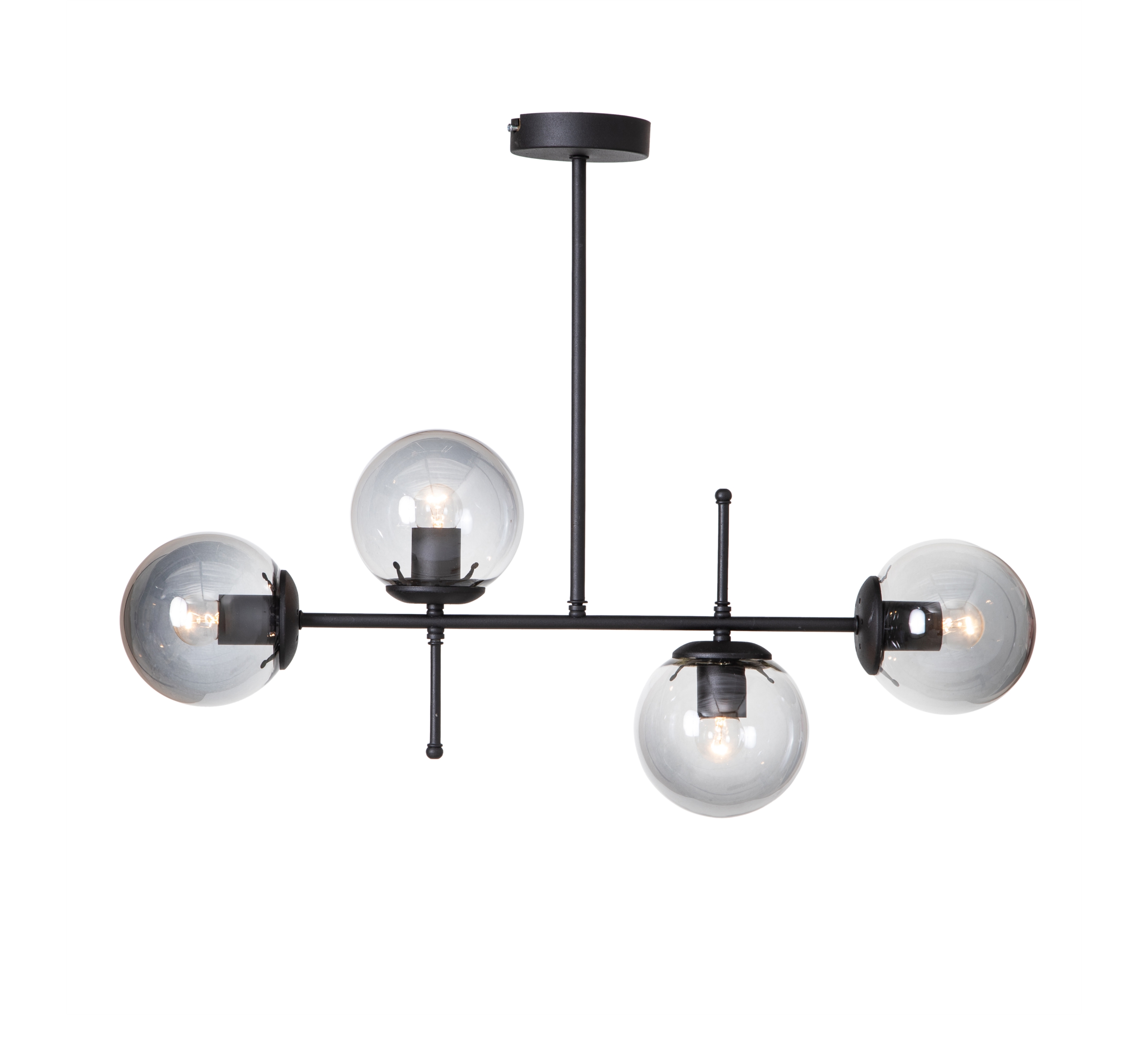 VALDEZ 4'LÜ TAVAN LAMBASI SİYAH