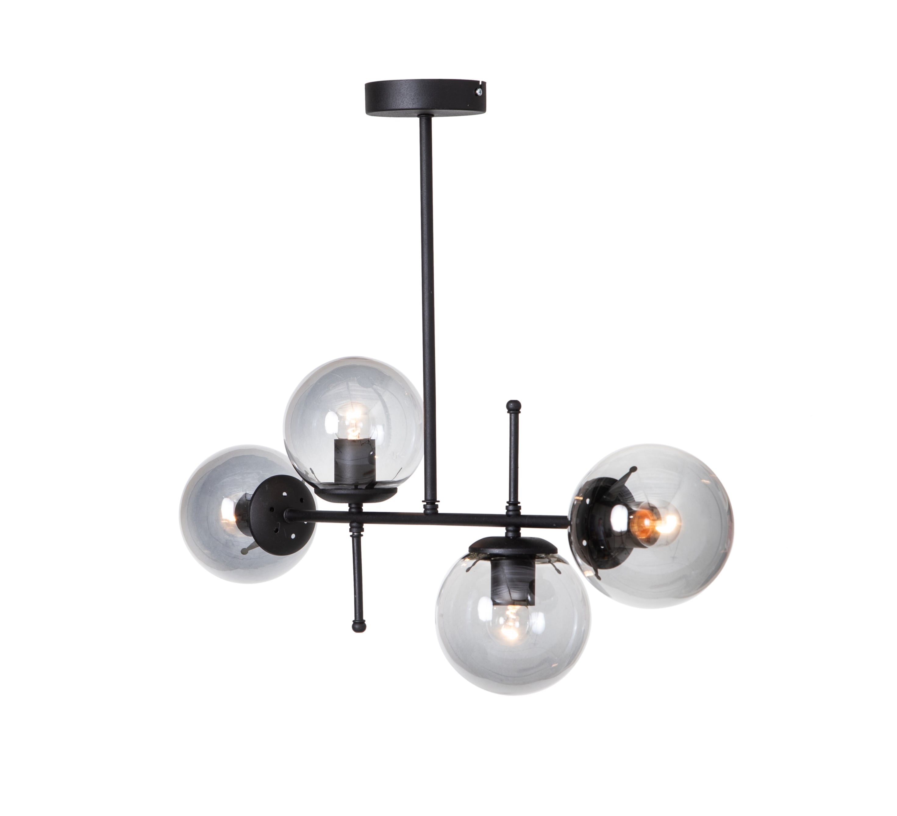 VALDEZ 4'LÜ TAVAN LAMBASI SİYAH