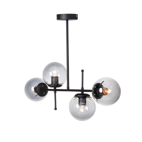  VALDEZ 4'LÜ TAVAN LAMBASI SİYAH