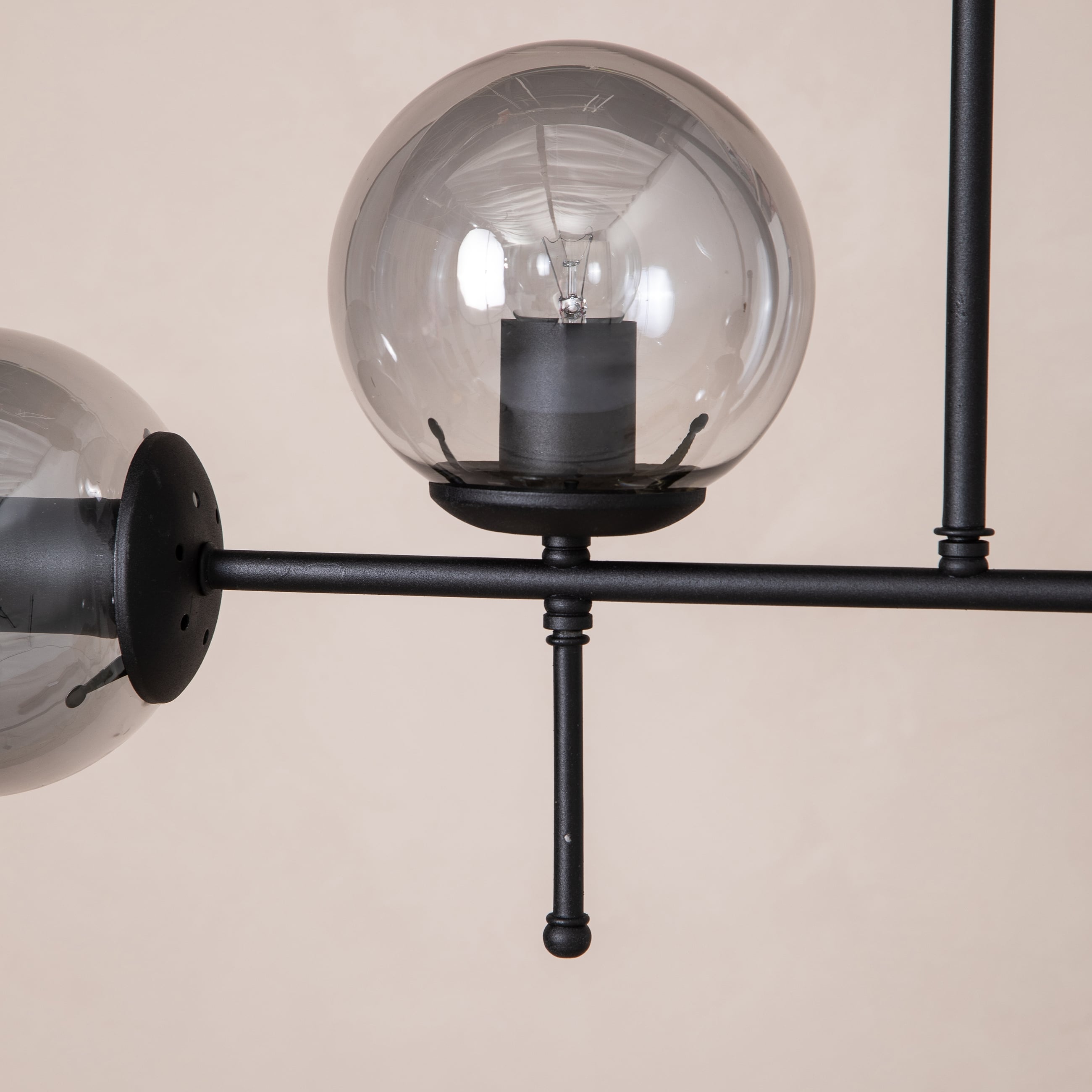 VALDEZ 4'LÜ TAVAN LAMBASI SİYAH