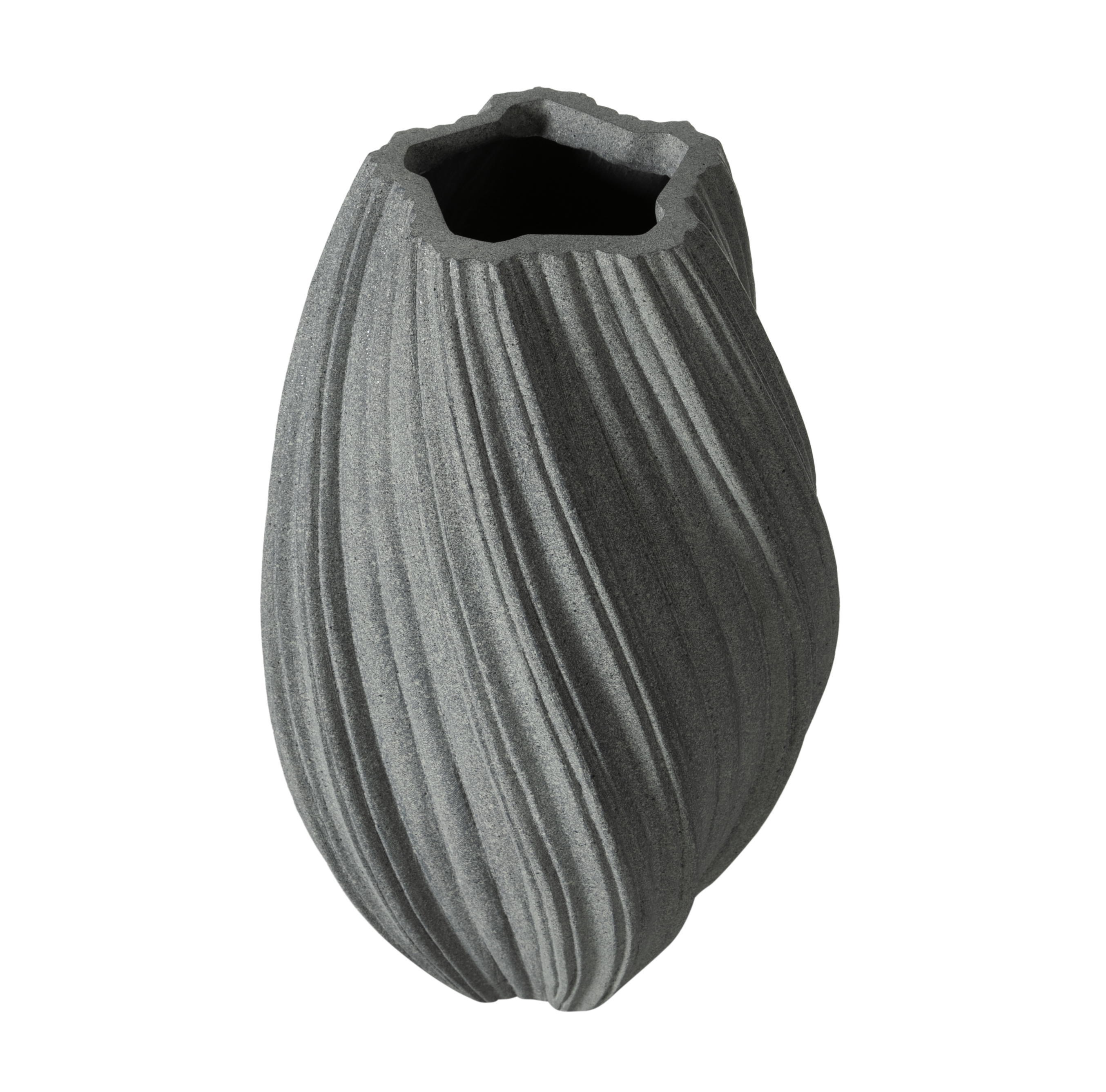 SPIRAL VAZO GRİ 30X52CM