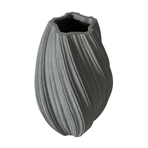  SPIRAL VAZO GRİ 30X52CM