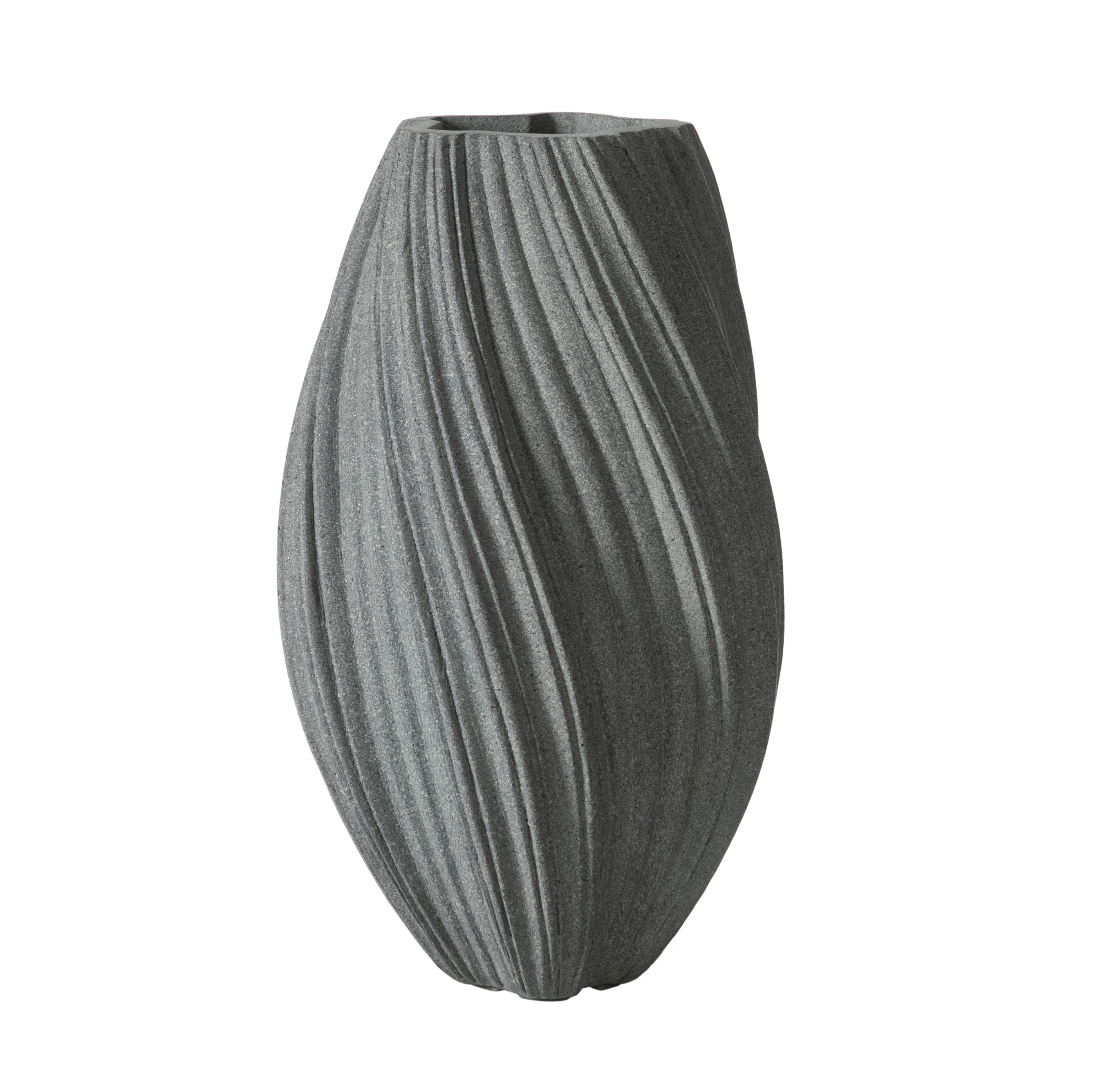 SPIRAL VAZO GRİ 30X52CM