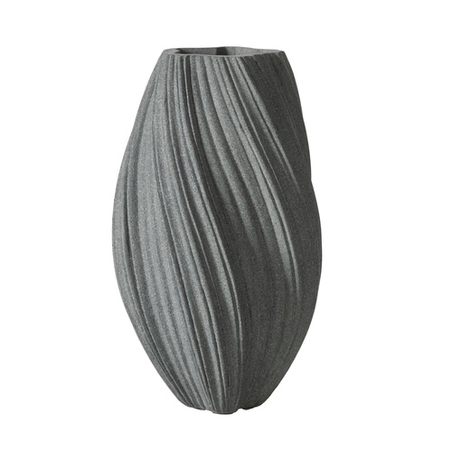  SPIRAL VAZO GRİ 30X52CM