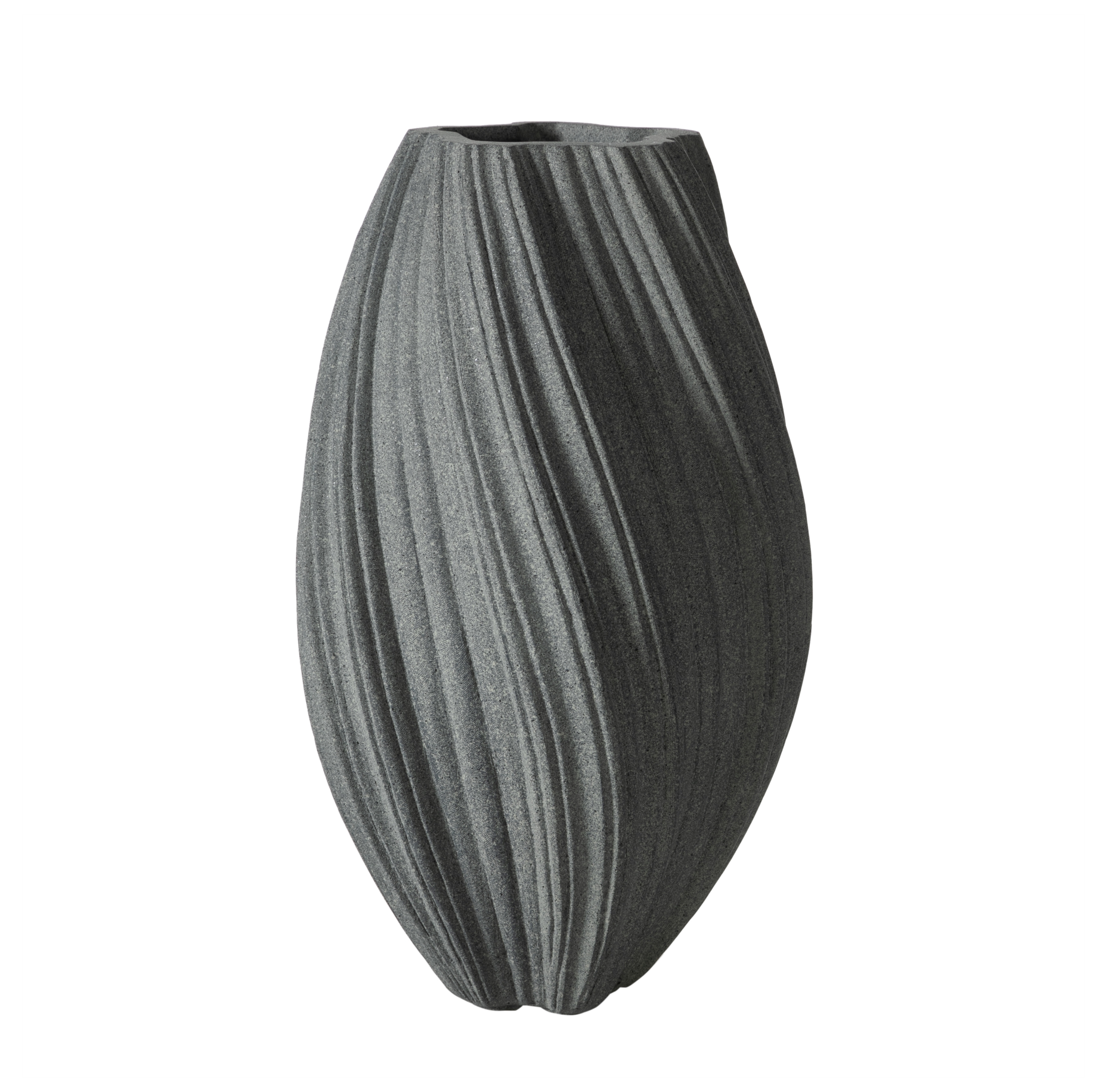 SPIRAL VAZO GRİ 30X52CM